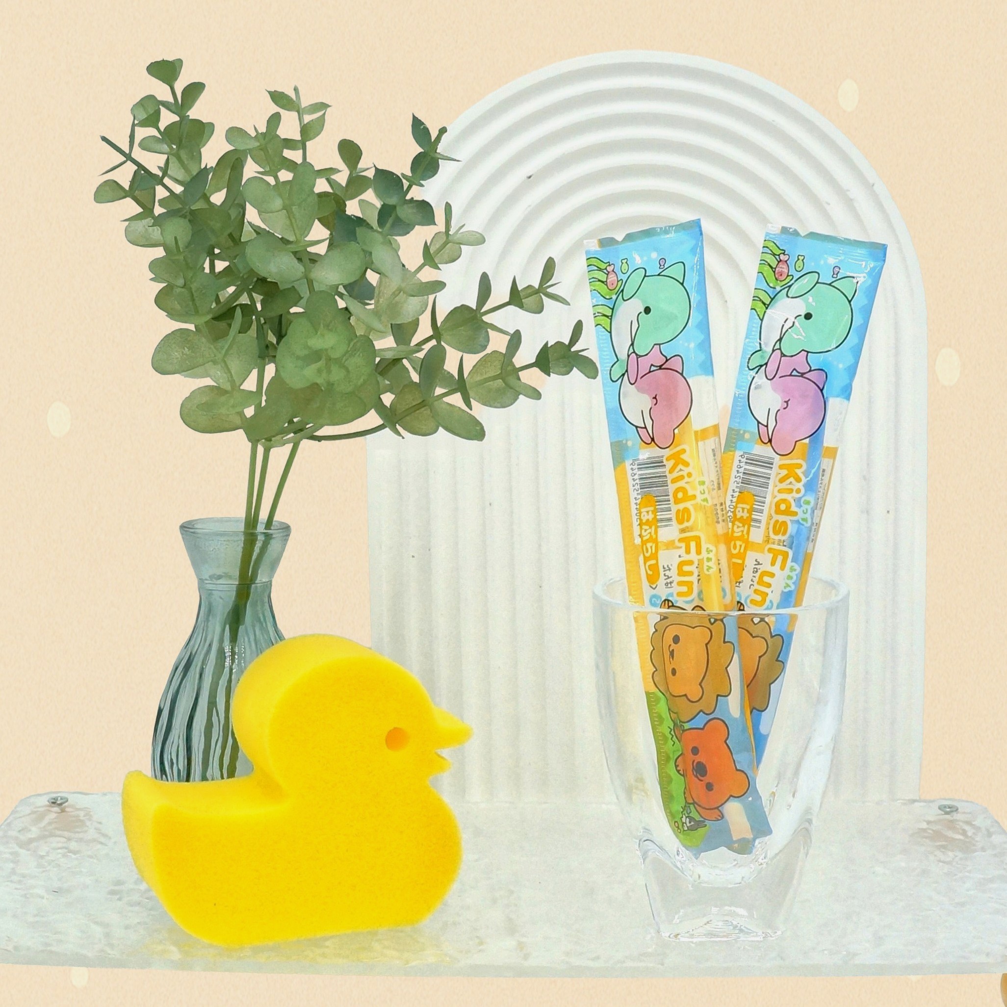 キッズファンハブラシ（2色アソート）